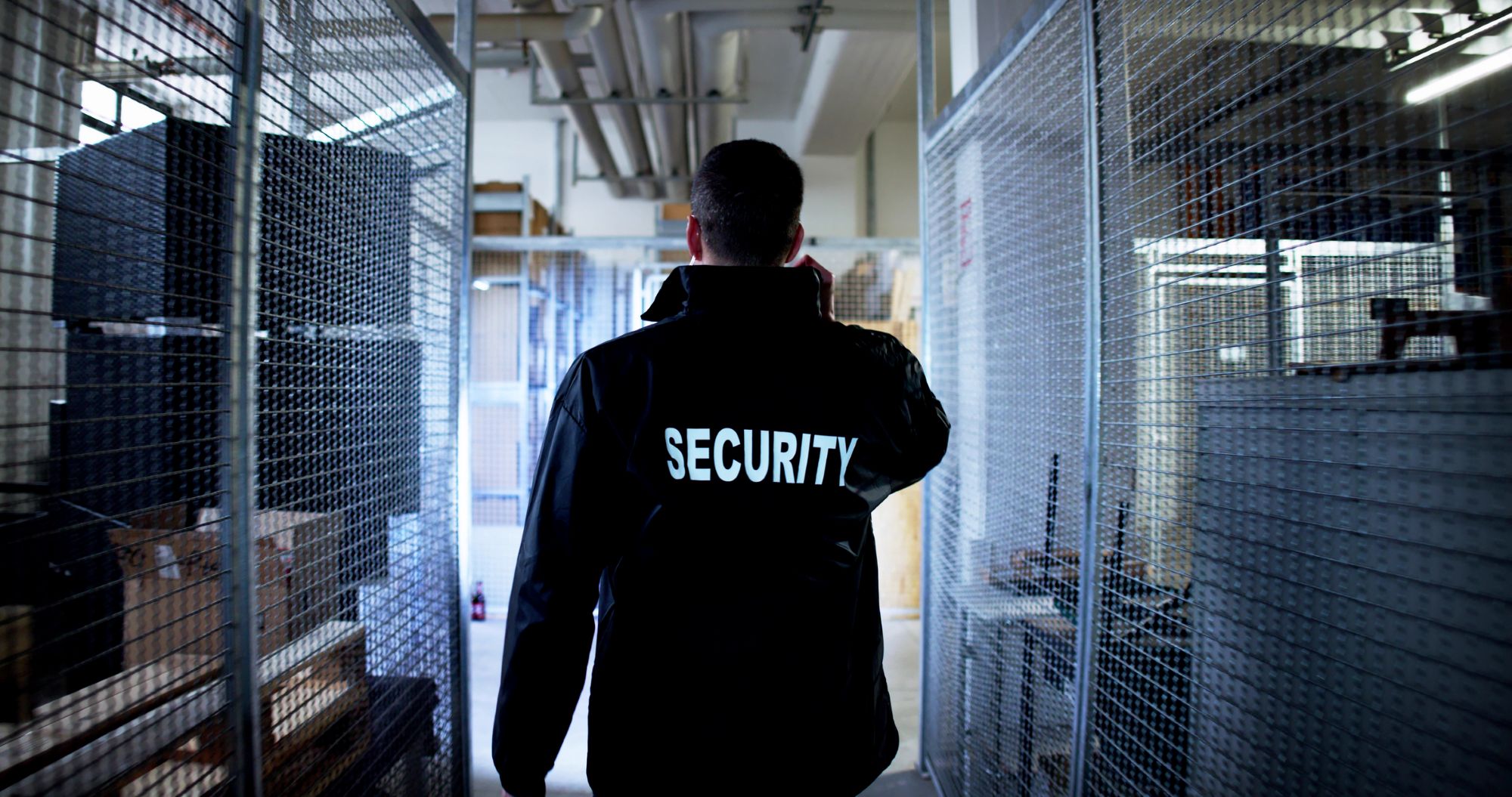 The image shows a person wearing a jacket labeled